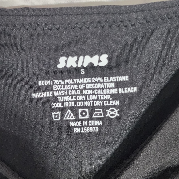 SKIMS FITS EVERYBODY HIGH NECK BODYSUIT/S, M/ ONYX - Picture 9 of 14